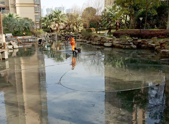 四川景观池淤泥清理
